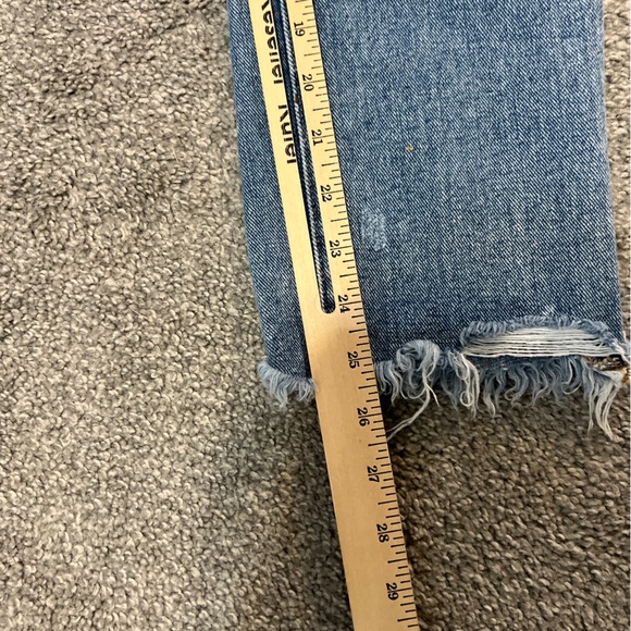 Vervet jeans womens 25 blue light wash denim distressed relaxed boyfriend - Picture 15 of 15